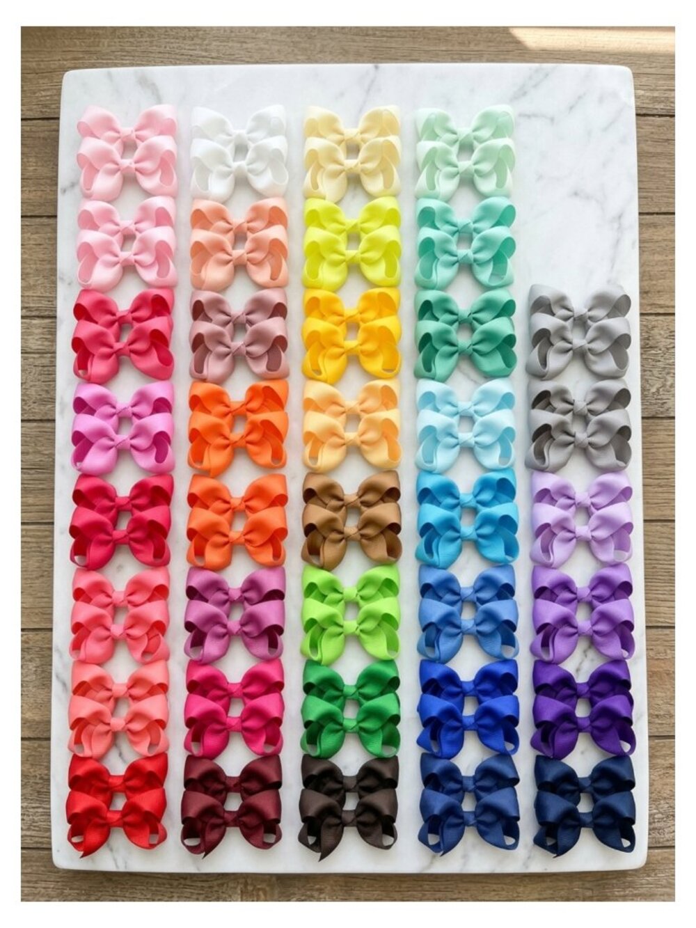 80PCS 3Inch Hair Bows for Girls Grosgrain Ribbon Toddler Hair Bow